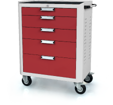 Trolley DVU 968 x 765 x 500 - basic - 5x drawers